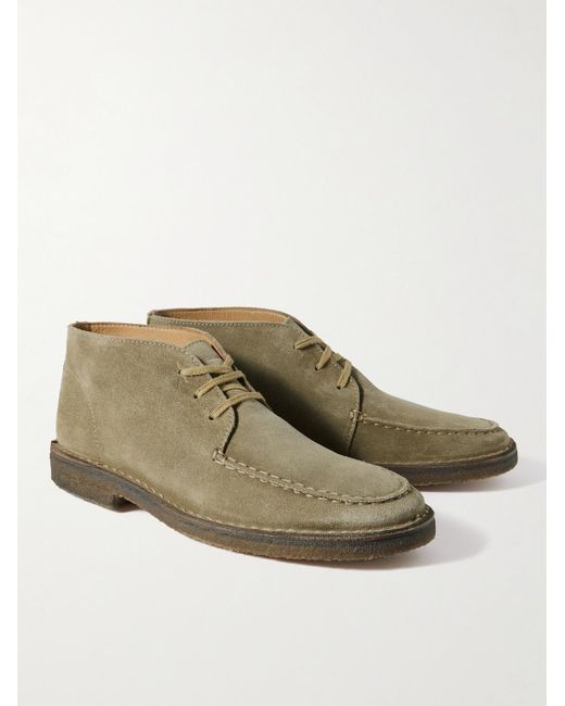 Drake's Green Crosby Suede Chukka Boots for men