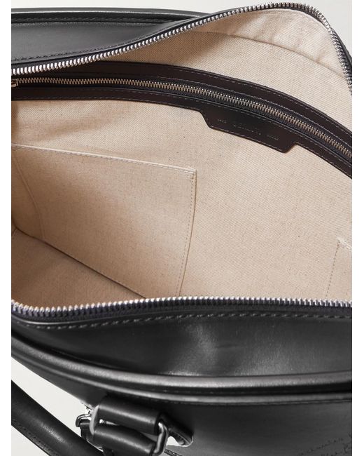Berluti Black 1 Jour Neo Scritto Venezia Leather Briefcase for men