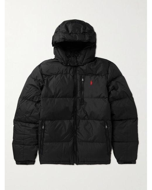Polo Ralph Lauren Logo-embroidered Quilted Recycled-shell Hooded Down ...