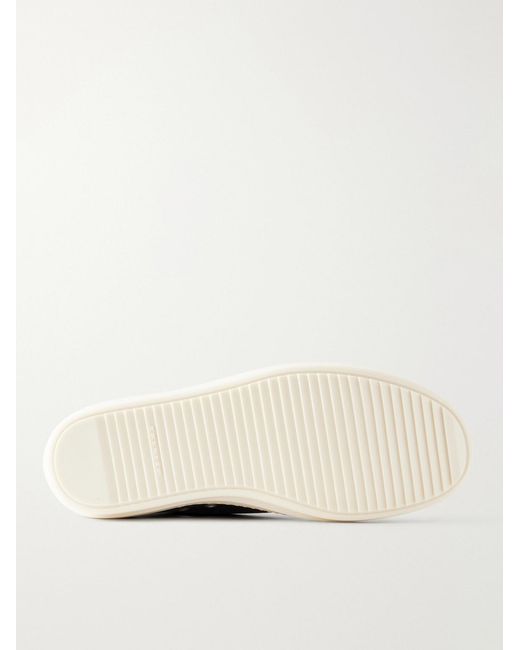 Rick Owens Red Ramones Denim Sneakers for men