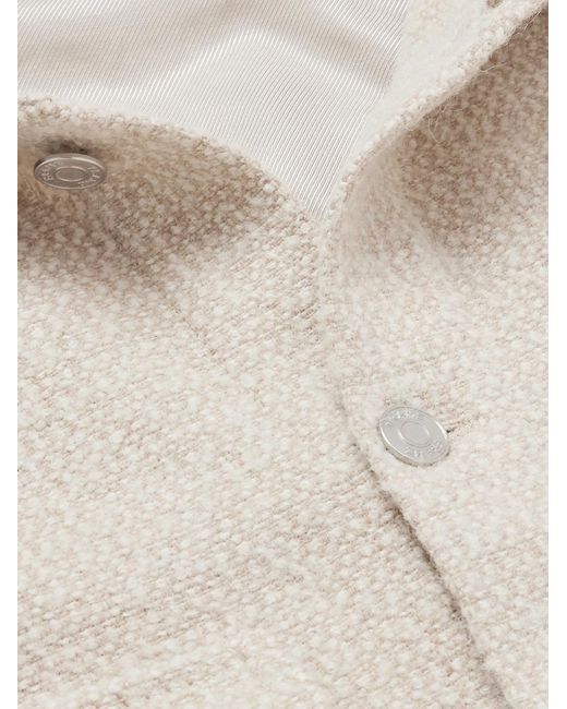 FRAME White Tweed Overshirt for men