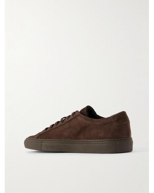 Common Projects Brown Original Achilles Nubuck Sneakers for men