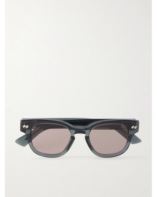 Bottega Veneta Gray Round-Frame Acetate Sunglasses for men