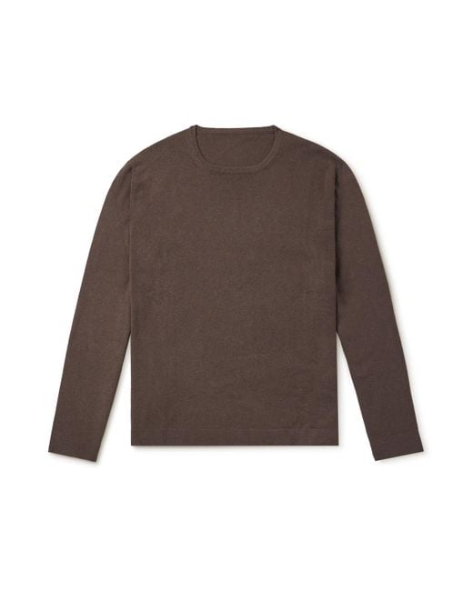 STÒFFA Brown Cashmere Sweater for men