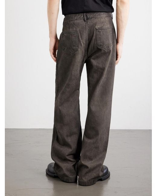 Rick Owens Gray Geth Wide-Leg Jeans for men