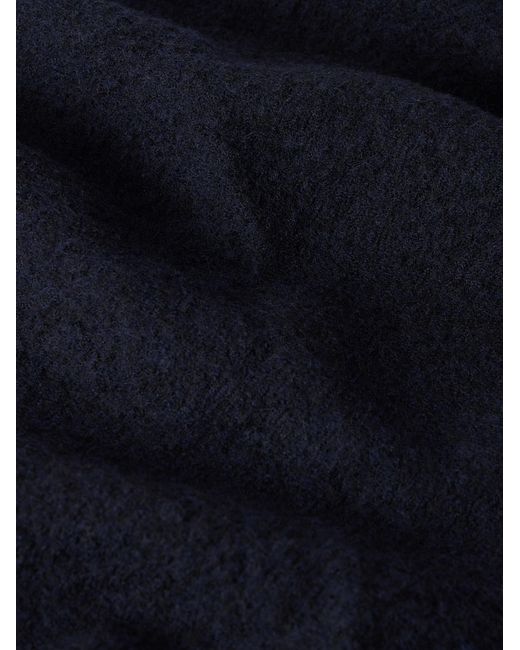 Barena Blue Virgin Wool Scarf for men