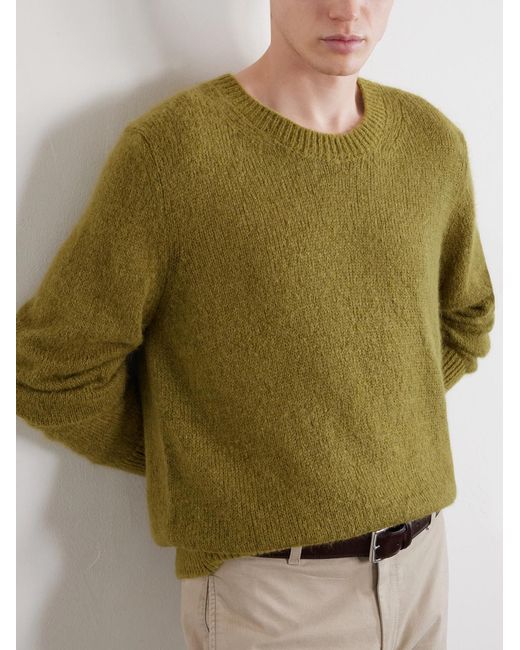 Massimo Alba Green Bruce Alpaca-blend Sweater for men