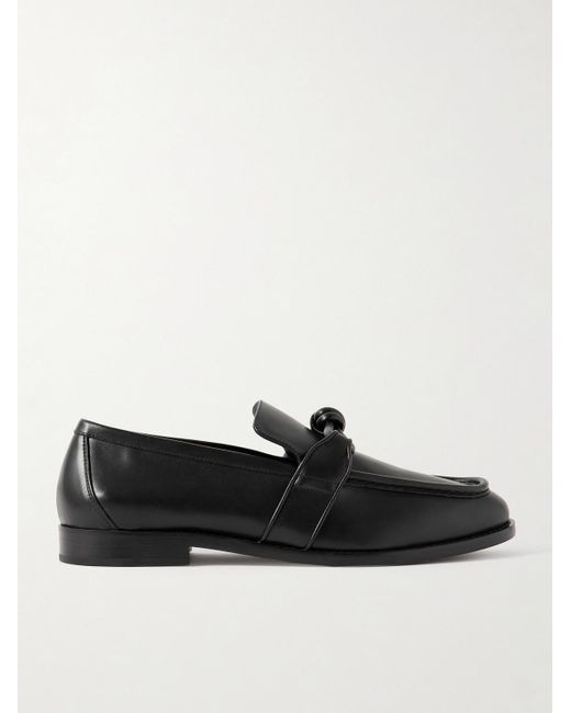 Bottega Veneta Astaire Loafers aus Leder mit Knoten in Black für Herren