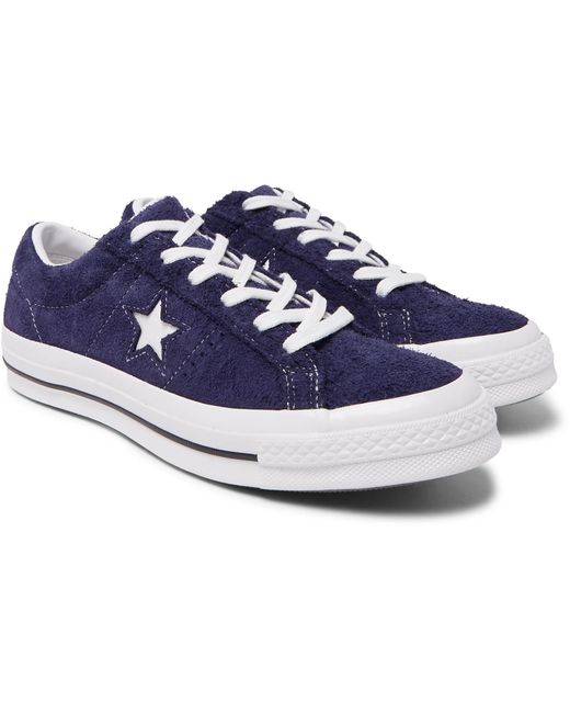 Converse One Star Navy Premium Suede Ox Trainers Men's Shoes (trainers) In  Blue for Men | Lyst Australia