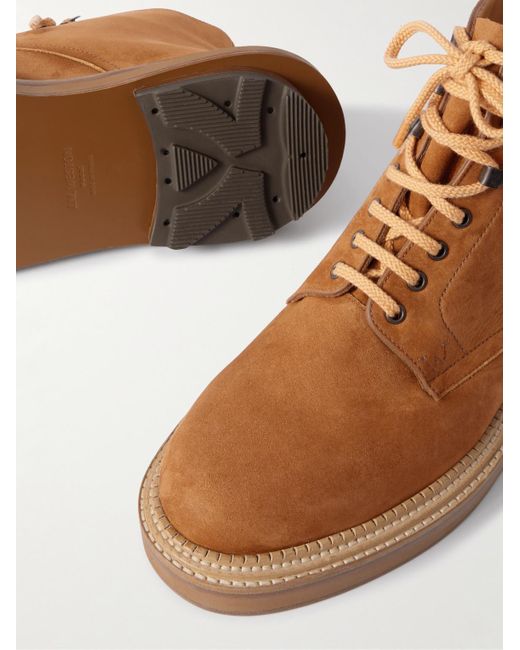 J.M. Weston Brown Sacai Nubuck Boots for men
