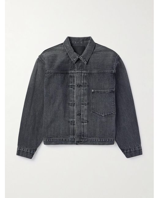Orslow Blue Type 1 Washed Selvedge Denim Jacket for men