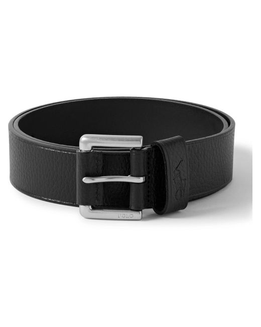 Polo Ralph Lauren Black 3.5cm Full-grain Leather Belt for men