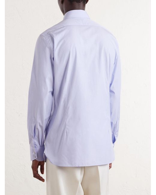 Tom Ford Blue Cotton-poplin Shirt for men