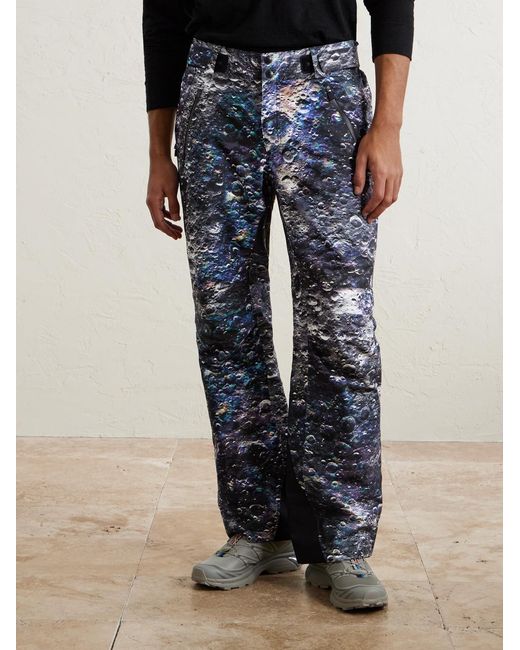 Aztech Mountain Blue Matthew Day Jackson Straight-Leg Padded Printed Ski Pants for men