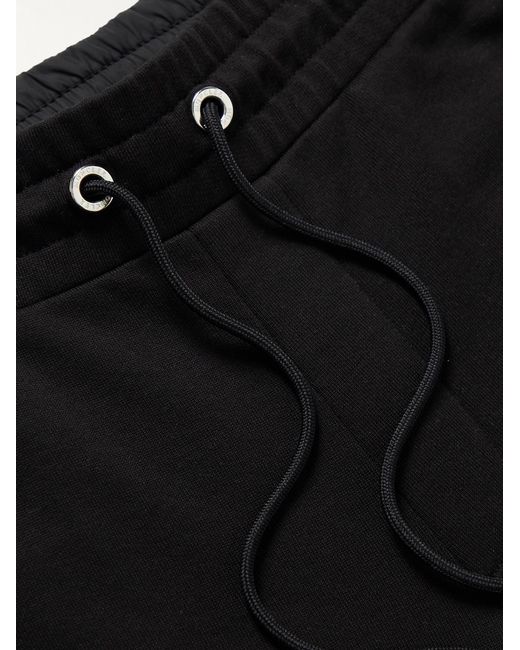 Moncler Black Straight-Leg Striped Cotton-Jersey Sweatpants for men