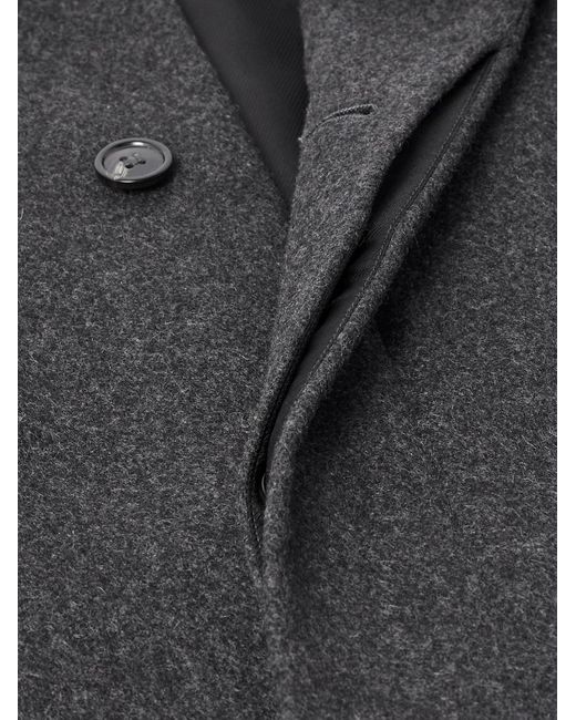 A.P.C. Gray Auster Brushed Wool-Blend Coat for men