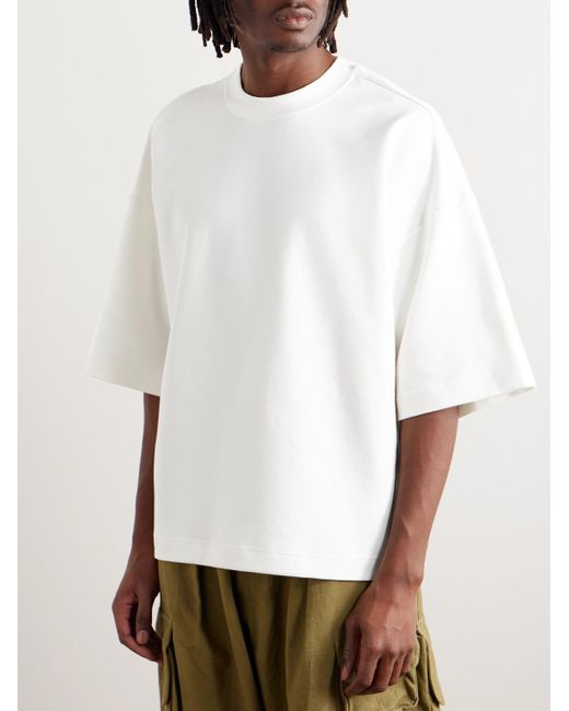 Nike White Oversized Cotton-blend Jersey T-shirt for men