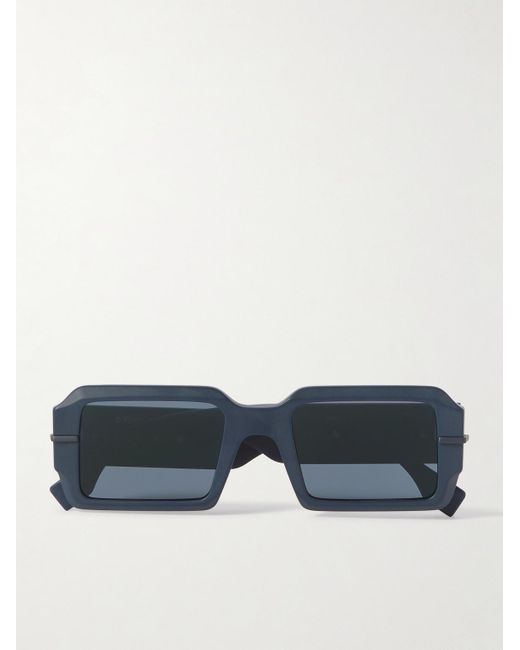 Fendi Blue Graphy Square-frame Acetate Sunglasses for men
