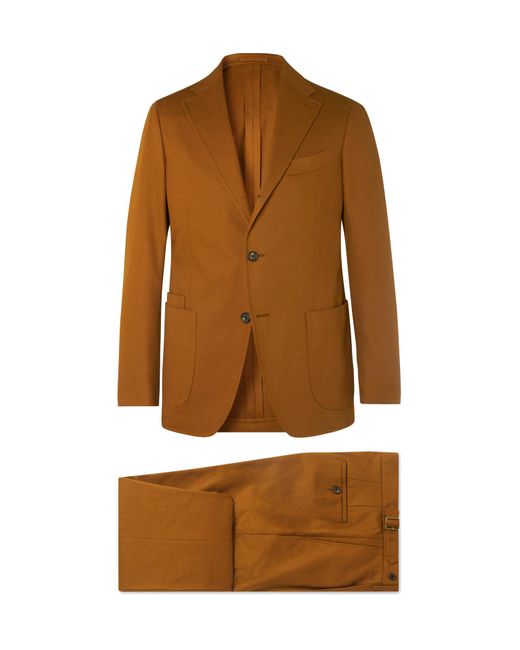 Aimé Leon Dore Drake's Brown Cavalry Cotton-twill Suit for men