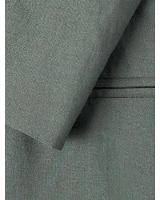 Lemaire Gray Cotton And Silk-blend Suit Jacket for men