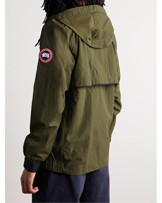 Canada Goose Green Faber Logo-appliquéd Acclimaluxe Hooded Jacket for men