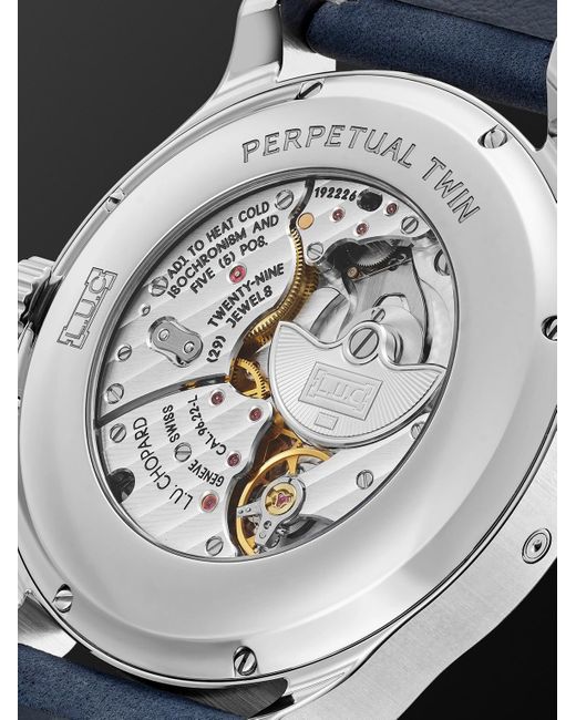 Chopard Blue L.U.C Perpetual Twin Automatic Perpetual Calendar Stainless Steel, Ref. 168561-3003 for men