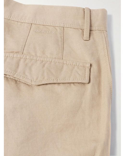 Slowear Natural Straight-Leg Linen And Cotton-Blend Twill Bermuda Shorts for men