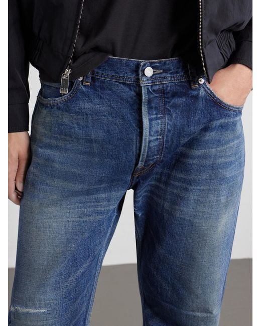 Enfants Riches Deprimes Blue Tommy Tonsil Straight-Leg Distressed Jeans for men
