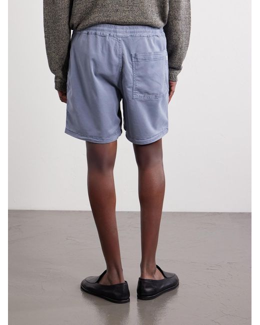 NN07 Blue Gregor Straight-Leg Tencel Lyocell And Lenzing Ecovero-Blend Twill Drawstring Shorts for men