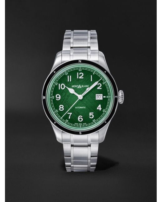 Montblanc Green 1858 0 Oxygen Automatic 41Mm Stainless Steel Watch, Ref. No. Mb133269 for men