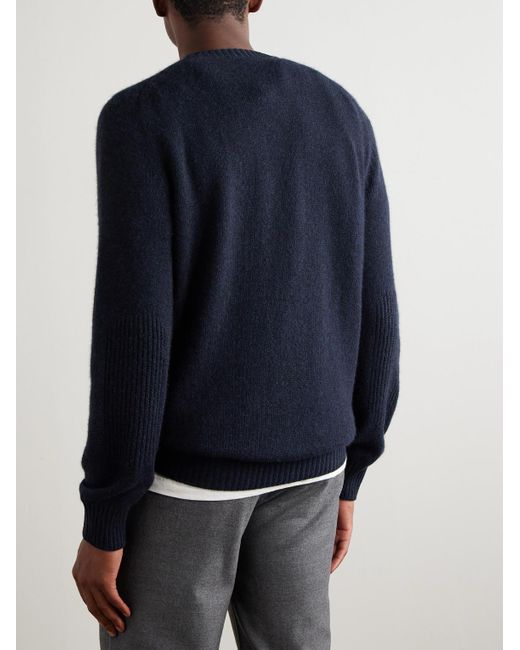Sease Blue Cashmere Sweater for men