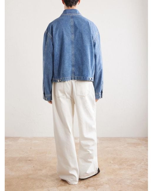 Agolde Blue Croydon Panelled Denim Jacket for men