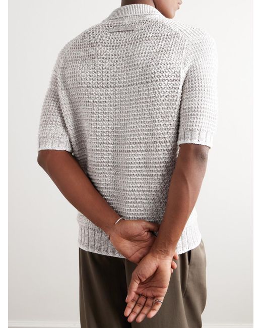 Zegna Natural Open-knit Cotton for men