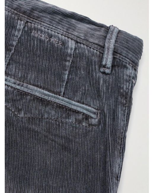 Slowear Blue Incotex Slim-Fit Cotton-Blend Corduroy Trousers for men