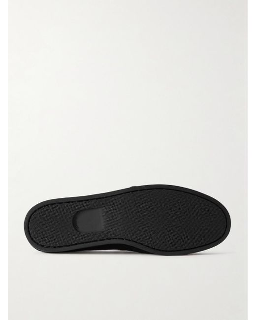 VINNY'S Black Suede Boat Shoes for men
