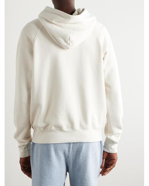 Les Tien Natural Soft Cotton-Jersey Hoodie for men