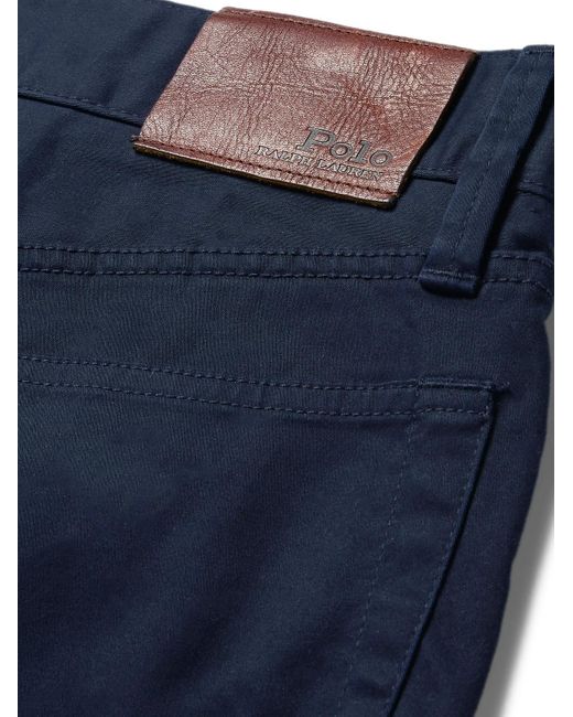 Polo Ralph Lauren Blue Stretch-cotton Twill Trousers for men