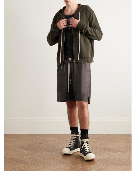 Shorts A Gamba Dritta di Rick Owens in Gray da Uomo
