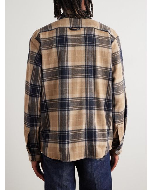 A.P.C. Multicolor Bobby Oversized Checked Wool-blend Flannel Overshirt for men