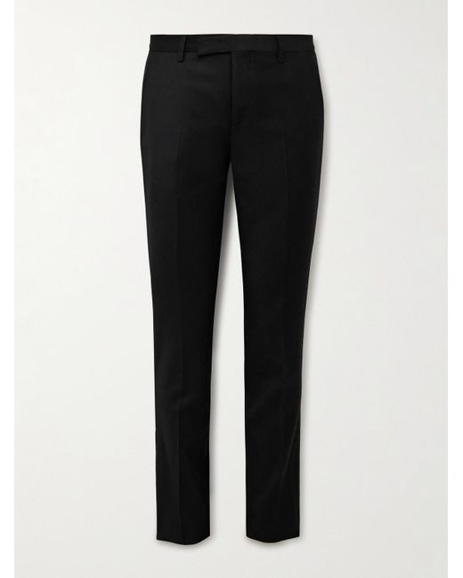 Paul Smith Black Slim-fit Wool And Cashmere-blend Flannel Suit Trousers for men