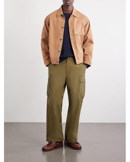 Beams Plus Natural Digger Cotton-Piqué Jacket for men