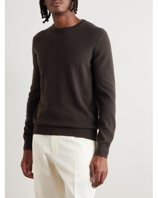 Zegna Gray Oasi Cashmere Sweater for men
