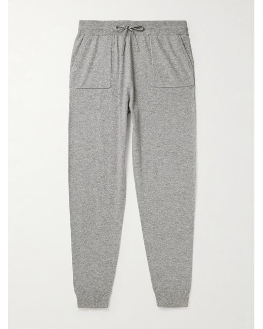 Mr P. Gray Wool And Cashmere-blend Sweatpants for men