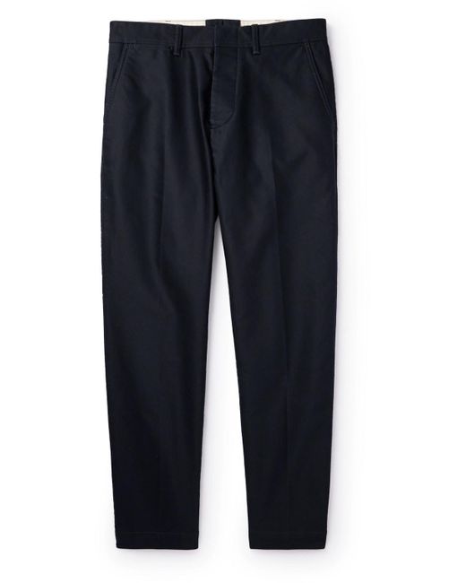 Tom Ford Blue Straight-leg Cotton Chinos for men