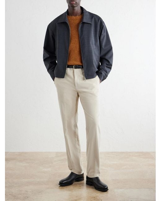 Slowear Natural Straight-Leg Cotton-Blend Corduroy Trousers for men
