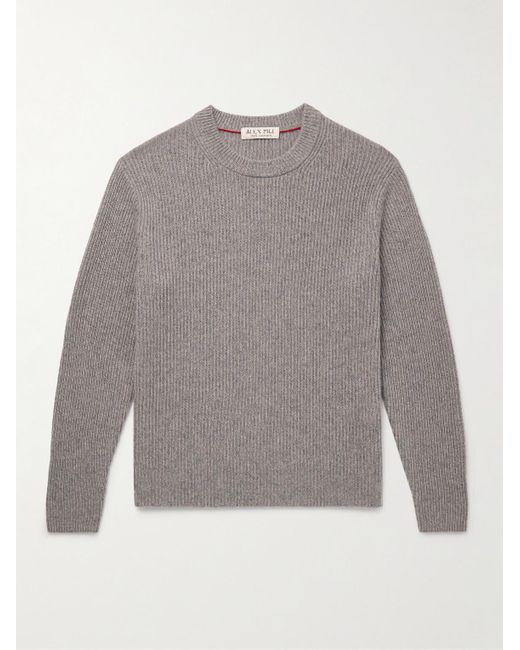 Alex Mill Gray Jordan Slim-fit Ribbed Cashmere Sweater for men