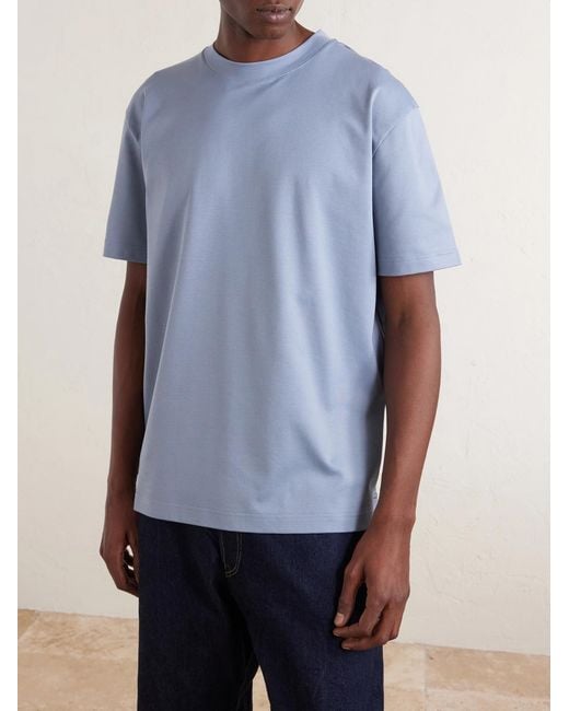 Loro Piana Blue Ray Cotton-jersey T-shirt for men
