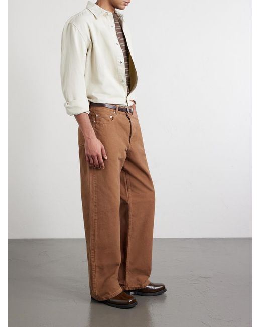 A.P.C. Brown Aaron Straight-Leg Jeans for men