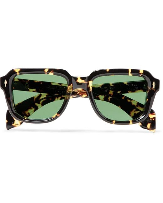 Jacques Marie Mage Green + Hopper Taos Square-frame Tortoiseshell Acetate Sunglasses for men