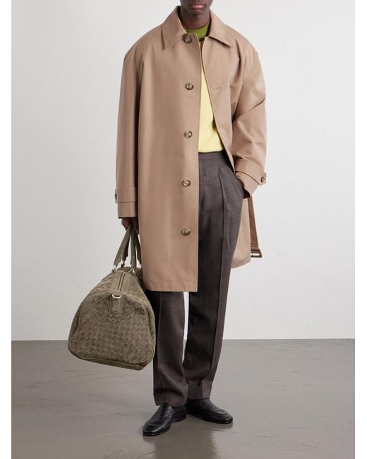 Officine Creative Natural Armor 01 Woven Suede Weekend Bag for men